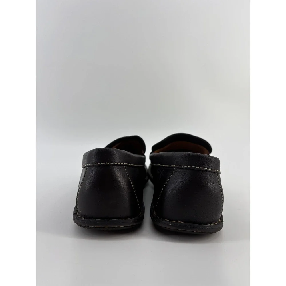 Born Mens Leather Loafers Dark Brown Slip On Driving Shoes Size 11.5 H489-302